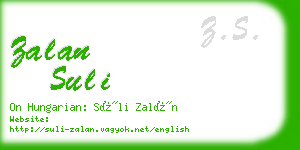 zalan suli business card